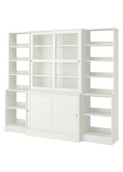 HAVSTA Storage comb w sliding glass doors