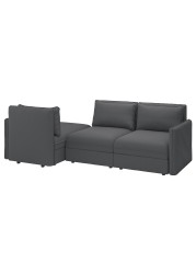 VALLENTUNA 3-seat modular sofa with sofa-bed