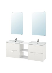 ENHET / TVÄLLEN Bathroom furniture, set of 15