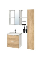 ENHET / TVÄLLEN Bathroom furniture, set of 18