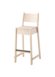 NORRÅKER Bar stool with backrest