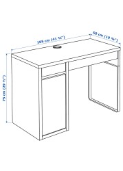 MICKE/ELDBERGET / KALLAX Desk and storage combination