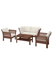 ÄPPLARÖ 4-seat conversation set, outdoor