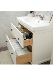 HEMNES / RÄTTVIKEN Bathroom furniture, set of 5