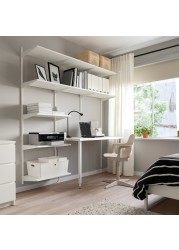 BOAXEL / LAGKAPTEN Shelving unit with table top