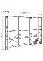 IVAR Shelving unit with storage box