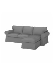 EKTORP 3-seat sofa with chaise longue