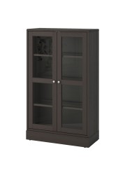 HAVSTA Glass-door cabinet with plinth