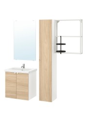 ENHET / TVÄLLEN Bathroom furniture, set of 13