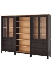 HEMNES Storage combination w doors/drawers