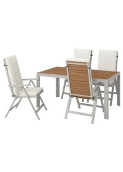 SJÄLLAND Table+4 reclining chairs, outdoor