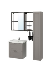 ENHET / TVÄLLEN Bathroom furniture, set of 18