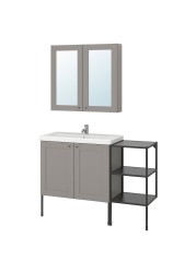 ENHET / TVÄLLEN Bathroom furniture, set of 14