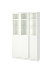 BILLY / OXBERG Bookcase with panel/glass doors