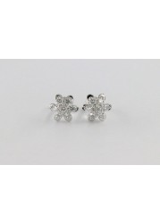 18k ILLUSION DIAMOND EARRING 0.55 CTS-Yellow Gold