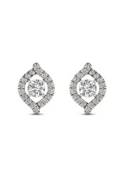 18k ILLUSION DIAMOND EARRING 0.22 CTS-White Gold