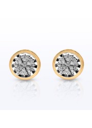 18k NAPOLI DIAMOND EARRING 0.1 CTS-White Gold