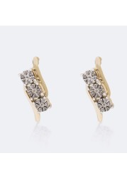 18k NAPOLI DIAMOND EARRING 0.14 CTS-White Gold