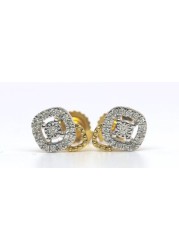 18k MIRACLE DIAMOND EARRING 0.08 CTS-Yellow Gold