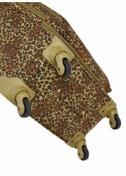 Regency Leopard Khaki Premium Style 4-wheel Cabin Trolley 18inch - RLT 002