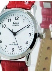 Q&amp;Q - Kids&#39; Leather Analog Wrist Watch C215J803Y