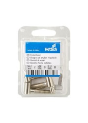 Hettich Drill-In Hinge &ndash; Nickel Plated (8 X 28 Mm, 2 Pieces)