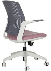 BASIC Chair, Ergonomic Desk Chair, Office & Computer Chair for Home & Office by Navodesk (WILD ROSE)