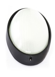 Al Salhiya Lighting - Indoor And Outdoor Bulkhead Light Black 32x11centimeter