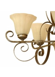 Uplight Chandelier HLH-24108 5Arms-Brown