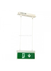 Olympia Emergency Luminar Eco Light Maintained Exit Sign Arrow Down SLD-28/DZ- Green