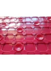 Non Slip Shower Mat Red 78 x 35 cm