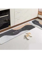 Lovey Cartoon Kitchen Mats Kitchen Rugs Bedroom Carpets Set Absorbent Thick Non-slip Washable, Area Rugs for Kitchen Floor Indoor Outdoor Entry(40x 60cm and 40x120cm)- 2PCS Set