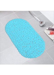 Non Slip Shower Mat Blue 69 x 35 cm