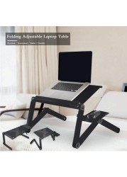 NuSense Adjustable Aluminum Computer Desk Table Folding Laptop Notebook PC Stand Holder Bed Tray