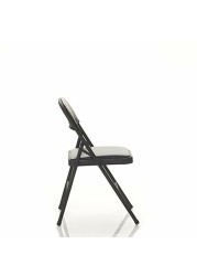 Cosco Vinyl Folding Chair, 4 Pack, Black