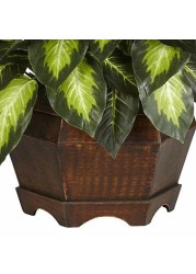 Nearly Natural 6639 Golden Dieffenbachia Decorative Silk Plant, Green