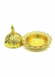 Generic 12-Piece Of Oud Burner Metal Golden 7 x 5cm