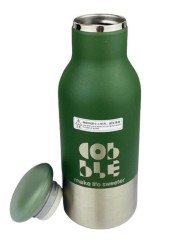 Tumbler - Stainless Steel Vacuum Insulated Travel Tumbler with Double Partition SEALING Ring - 360ml (GREEN)