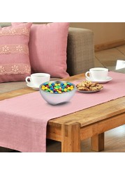 Estilo Stainless Steel Nut and Candy Dish, Dual Angle Double-wall Serving Bowl, 7.75 inches diameter