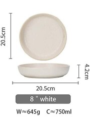 Siena Pasta Plate Set for 2 Beige