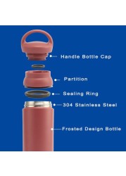 Stainless Steel Vacuum Insulated Travel Tumbler with Double Partition SEALING Ring - 500ml (RED)