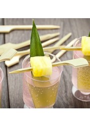 2.75-inch Bamboo Paddle Skewers: Perfect for Serving Appetizers and Cocktail Garnishes - Natural Color - 1000-CT - Biodegradable and Eco-Friendly - Restaurantware