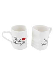 SHALLOW BONE CHINA 2PCS LOVER MUG SET JZ1808