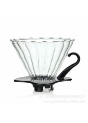 Lihan - Heat Resistant 2Pces Glass Coffee Drip Filter Pot Clear Set 700Ml