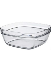 Duralex Lys Square Container Stackable Bowl With Blue Lid