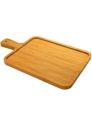 LINGWEI Pizza Tray Pizza Pan With Handle Pizza Baking Tray Pizza Board Tray Baking Cutting Chopping Board With Handle For Cheese Bread Cake Fruit Snack Big