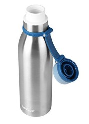 Contigo Matterhorn Vaccuum-Insulated Stainless Steel Water Bottle, 20 oz, Stainless Steel with Monaco Accents