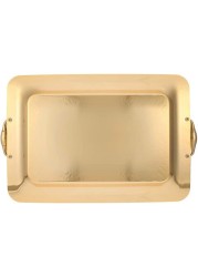 Almarjan 18/10 Stainless Steel Serving Tray Gold, Thrg2619/M/G822S Gold