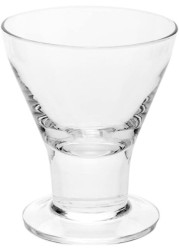 Restaurantware Martini Shaped Appetizer Glass, Soup Glass, Cocktail Glass - 6.5 Oz - Durable Glass - 10Ct Box