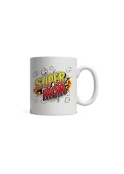 Giftmate Super Mom Printed Ceramic Tea and Coffee Mug 320ml